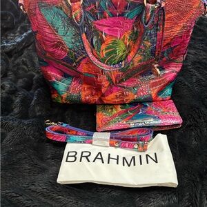 Brahmin Vibrant Multicolor Tote Bag